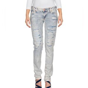 GUESS WOMAN BLUE JEANS mid-rise